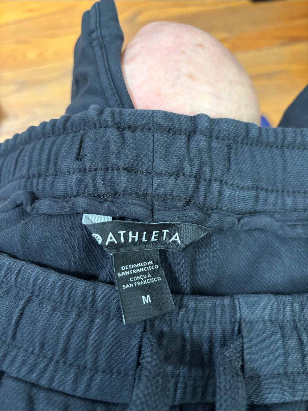 Athleta Black Women's Athletic Shorts with Elastic Waist and Drawstring